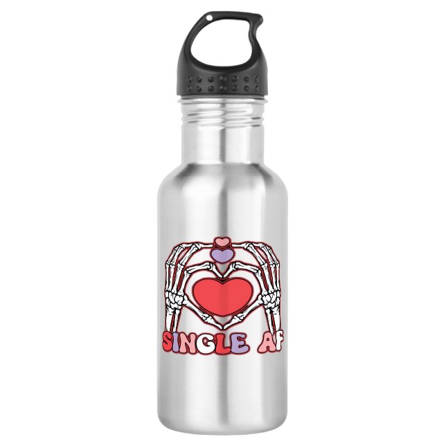 Garrafa Af Skeleton Hands Dia de os namorados Classic (Frente)