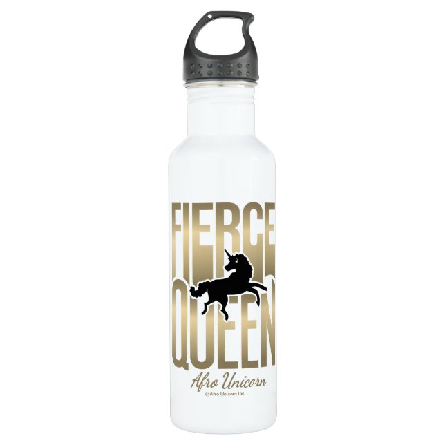Garrafa Afro Unicorn Fierce Queen (Frente)