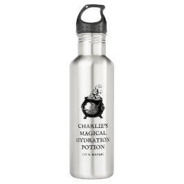 Garrafa Água personalizada com Dia de as Bruxas engraçado