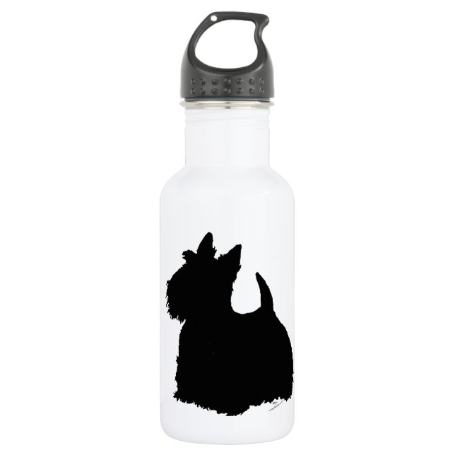 Garrafa Alert Scottish Terrier Silhouette (Frente)