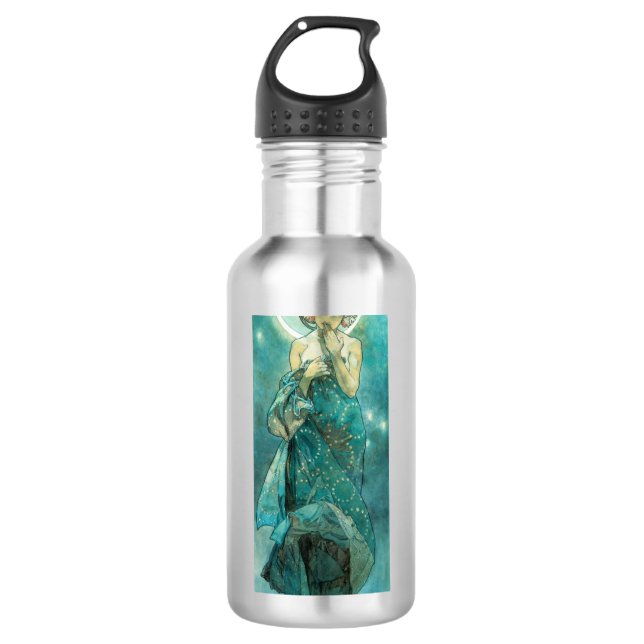 Garrafa Alphonse Mucha Moonlight Clair De Lune Art Nouveau (Frente)