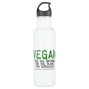 Garrafa Alume 24oz de Bottleworks da liberdade do Vegan