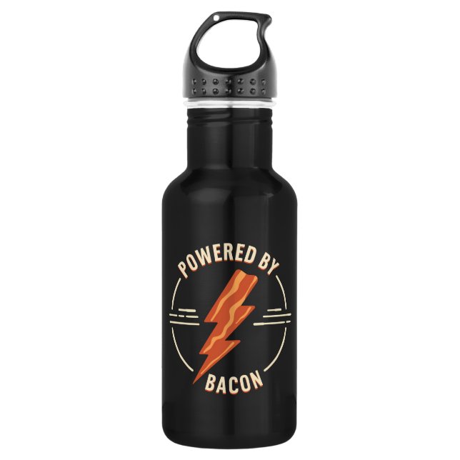 Garrafa Amante de Bacon Retrô com Design de Comida Diverti (Frente)