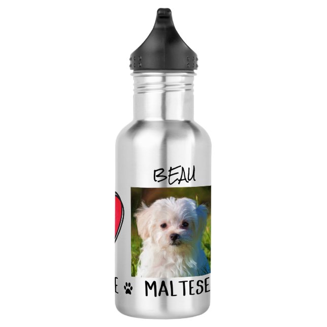 Garrafa Amantes de Cães Malteses (Direita)