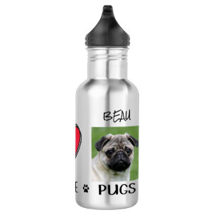 Garrafa Amantes de Pug Pugs Cachorro