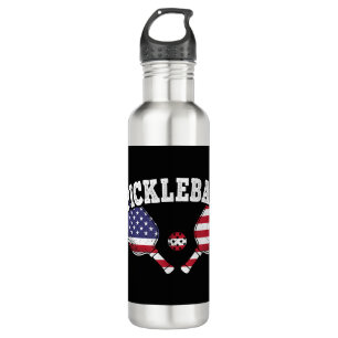 Garrafa Amar Bola de Picles do Jogador de Pickleball dos E