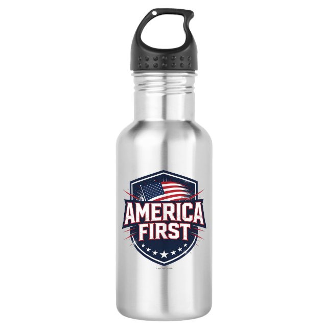 Garrafa America First - Water Bottle (Frente)