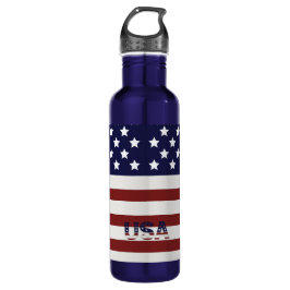 Garrafa American Flag American USA Pattern