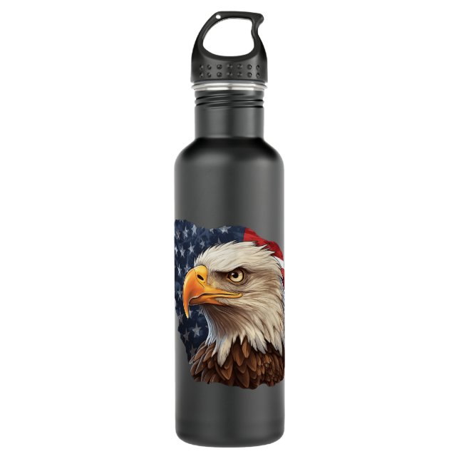Garrafa American Flag Bald Eagle (Frente)