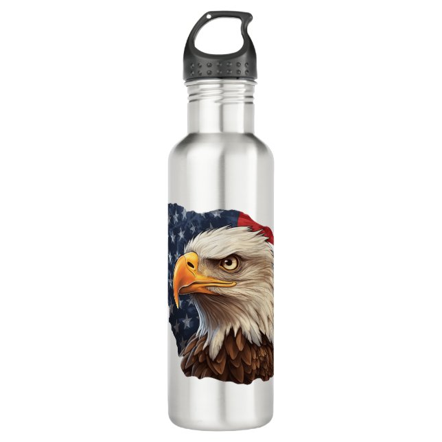 Garrafa American Flag Bald Eagle (Frente)