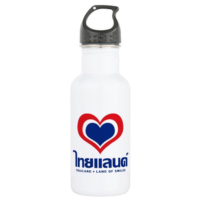 Garrafa Amor [Coração] Tailândia ♦ Esquema de Língua Taila (Frente)