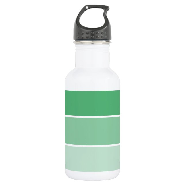 Garrafa Amostras de tinta verde brilhante (Frente)