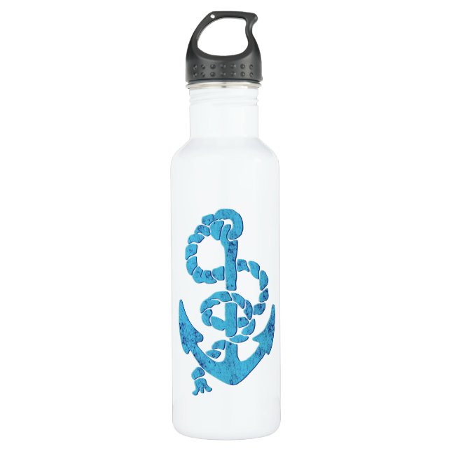 Garrafa Âncora Náutica Clássica e Arte Naval de Corda (Frente)