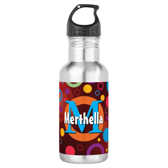 Garrafa Anéis de Círculos Vibrantes Tripulação Retroativa  (Frente)