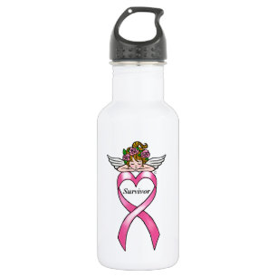Garrafa Anjo "Survivor" do Cancer da Mama