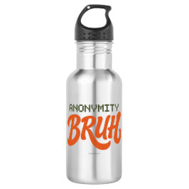 Garrafa Anonymity Bruh Logo - Water Bottle