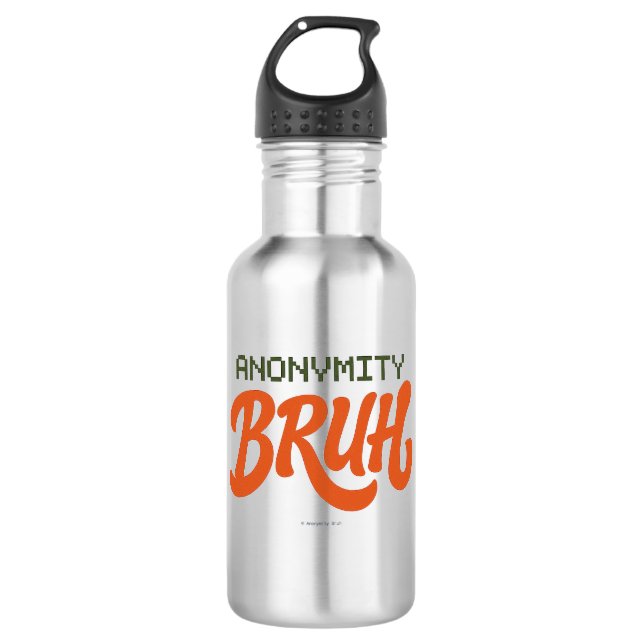 Garrafa Anonymity Bruh Logo - Water Bottle (Frente)