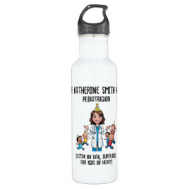 Garrafa antistress pediatrician medical doctor fun pink