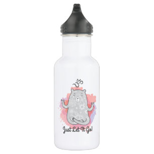 Garrafa Apenas Deixe Ir Yoga Bear