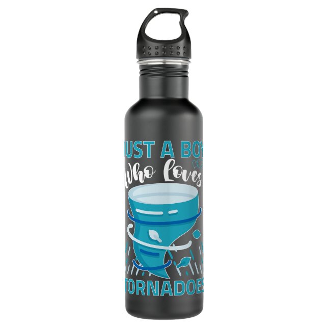 Garrafa Apenas Um Menino Que Ama Tornadoes Para Meteorolog (Frente)