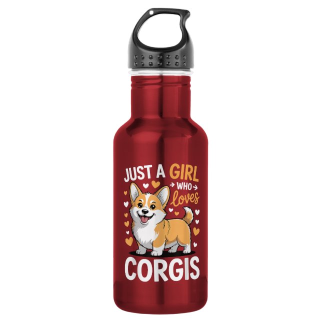 Garrafa Apenas Uma Garota Que Ama Corgis (Frente)