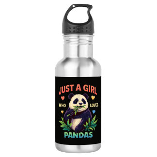 Garrafa Apenas uma garota que ama pandas fofos