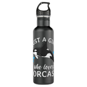 Garrafa Apenas Uma Menina Que Ama O Ocea Mar De Baleias As