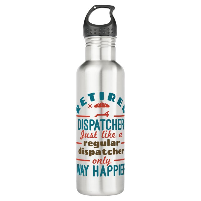 Garrafa Aposentado Dispatcher 911 Dispatch Retirement Happ (Frente)