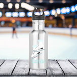 Garrafa Aqua Figure Skates Meninas Personalizadas<br><div class="desc">Design personalizado para seus pequenos atletas e fãs esportivos.</div>