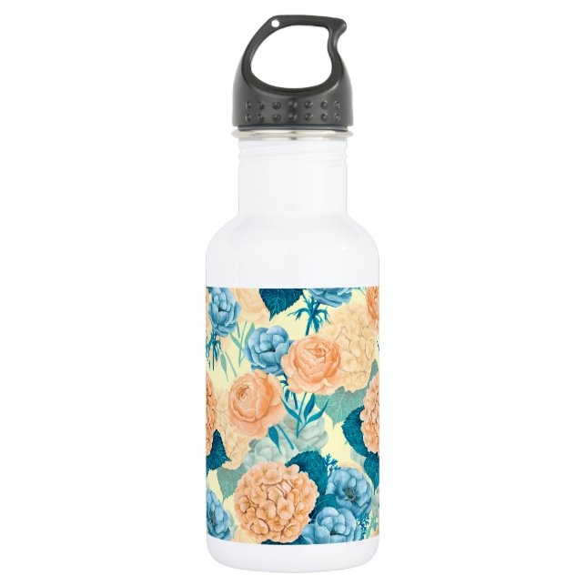 Garrafa aquarela de primavera jardim (Frente)