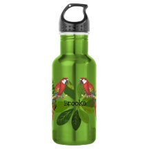 Arara e Folhagem Tropical Personalizada
