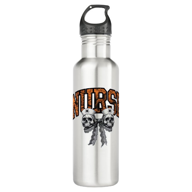 Garrafa Arco Clássico de Enfermeira de Halloween (Frente)