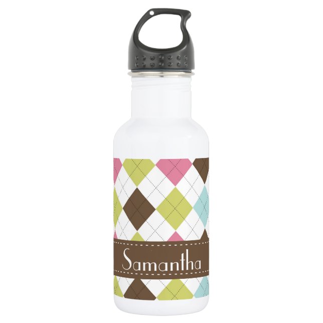 Garrafa Argyle Diamond Stitch Hoot 32. (Frente)