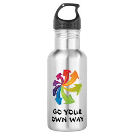 Garrafa Arranhões Arco-Íris - Faça o seu próprio caminho