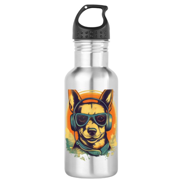Garrafa Arte Canina que Capta a Essência Canina (Frente)