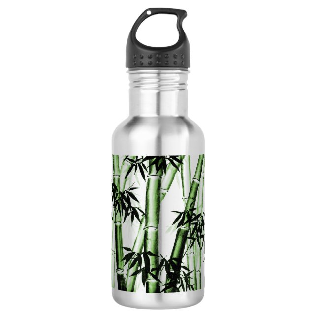 Garrafa Arte Chinesa de Bambu - um - verde (Frente)