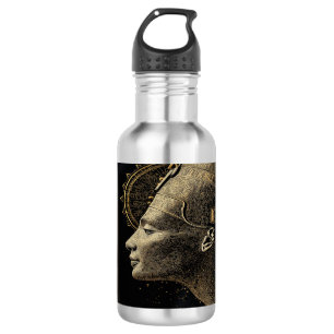 Garrafa Arte de Linha Silhueta Moderna de Nefertiti
