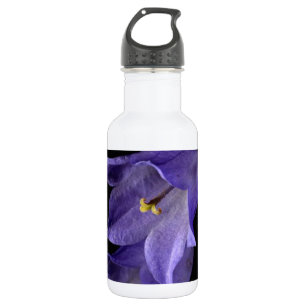 Garrafa Arte floral roxa