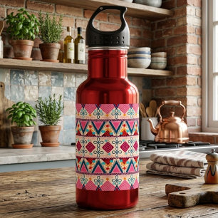 Garrafa Arte Folclórica Boho