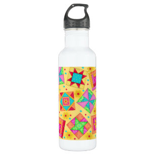 Garrafa Arte Inclinação Amarela