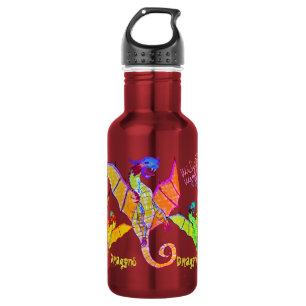 Garrafa Arte por Micheal Dragons Water Bottle