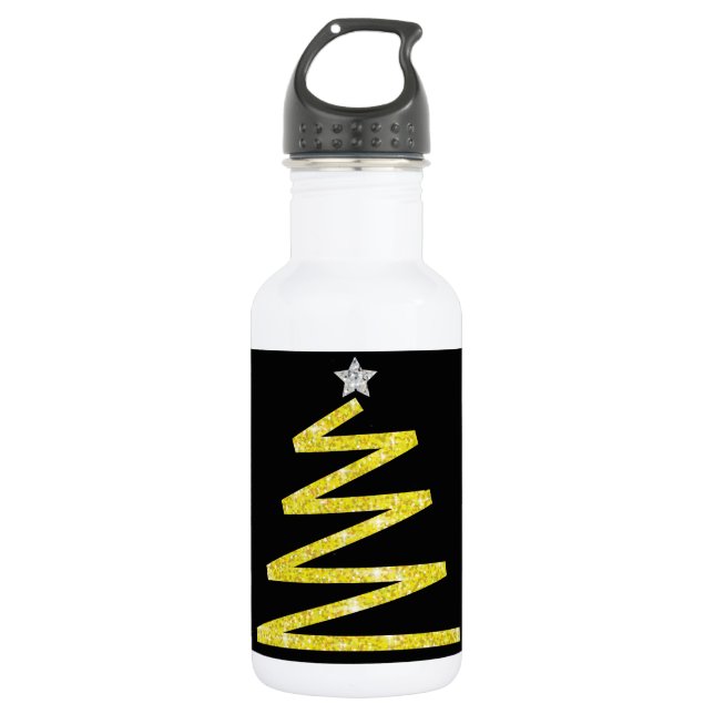 Garrafa Árvore de Natal brilhante (Frente)