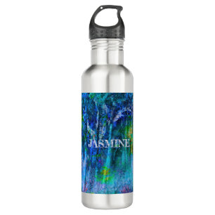 Garrafa ÁRVORES Azuis Impressionistas