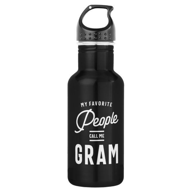 Garrafa As Minhas Pessoas Favoritas Chamam-Me Gram (Frente)