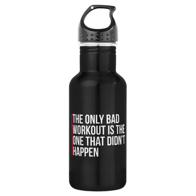 Garrafa As únicas citações más do Gym do exercício (Frente)