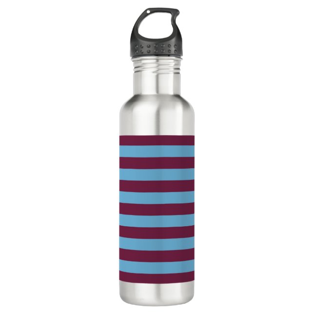 Garrafa Aston Villa stripes football club colors premier l (Frente)