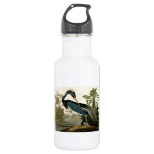 Garrafa Audubon Garça da Louisiana Pássaros América Arte