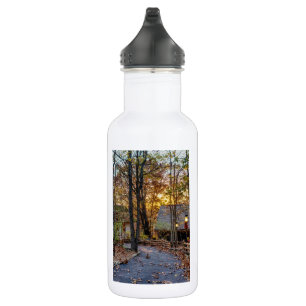 Garrafa Autumn Woods Sunset Walway Stainless Steel Water