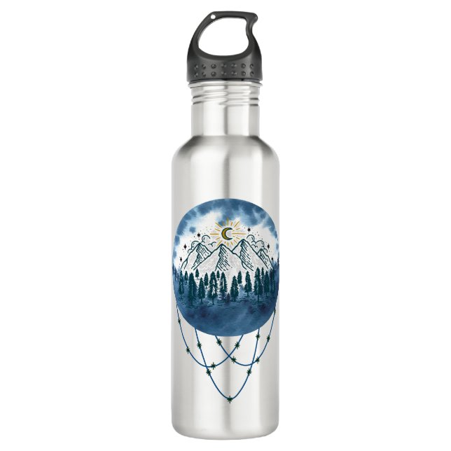 Garrafa Aventura ao ar livre de pinheiro das montanhas Sno (Frente)