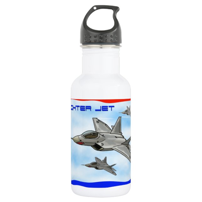 Garrafa Avião de combate do raptor F22 (Frente)